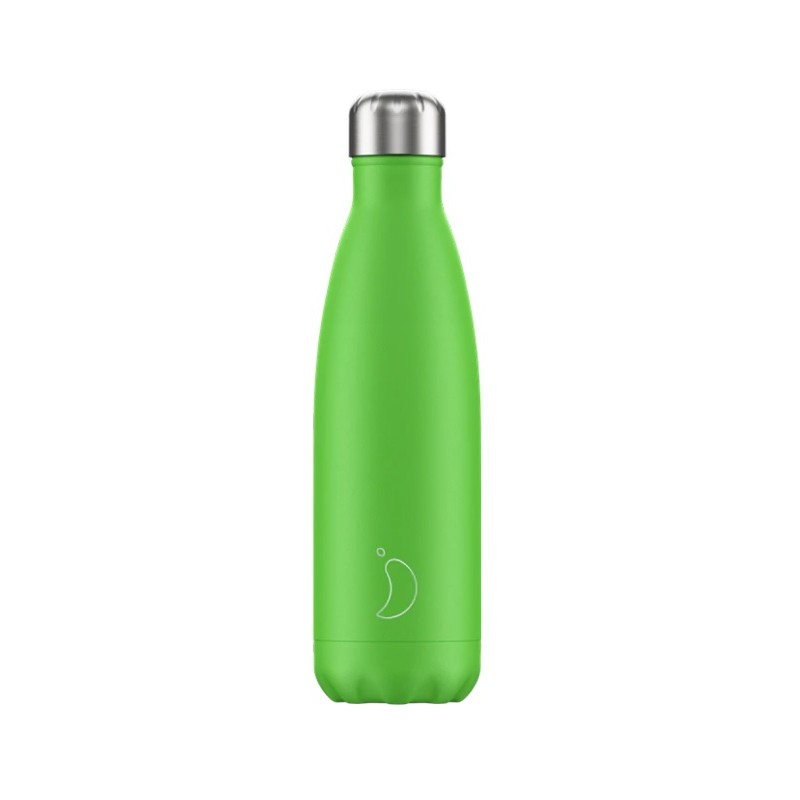 Chilly's Bottle Neon Edition Verde 500ml Borraccia Termica Acciaio