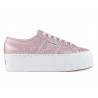 Superga Lame Pink Up and Down 4 Cm 2790 Sneaker Donna Platform Rosa S61174W A0M37