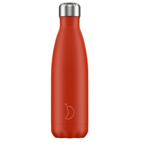 Chilly's Bottle Neon Edition Red 500ml Borraccia Termica Acciaio