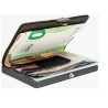 IClip Smart Wallet Black Gun Metal Mini Portafoglio Unisex Scamosciato Soft Touch Verde Olive Vera Pelle