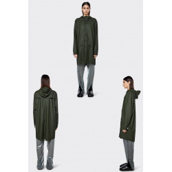 Rains Impermeabile Long Jacket Green Verde 12020