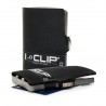 IClip Classico Smart Wallet Mini Portafoglio Unisex Nero Vera Pelle