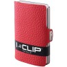IClip Classico Smart Wallet Mini Portafoglio Unisex Rosso Vera Pelle