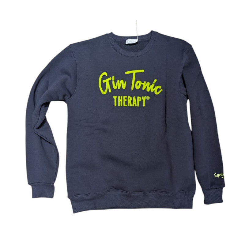 Superculture felpa gin tonic therapy blu