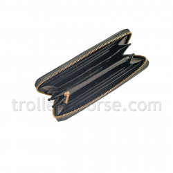 Portafoglio atelier du sac rebel fleur nero